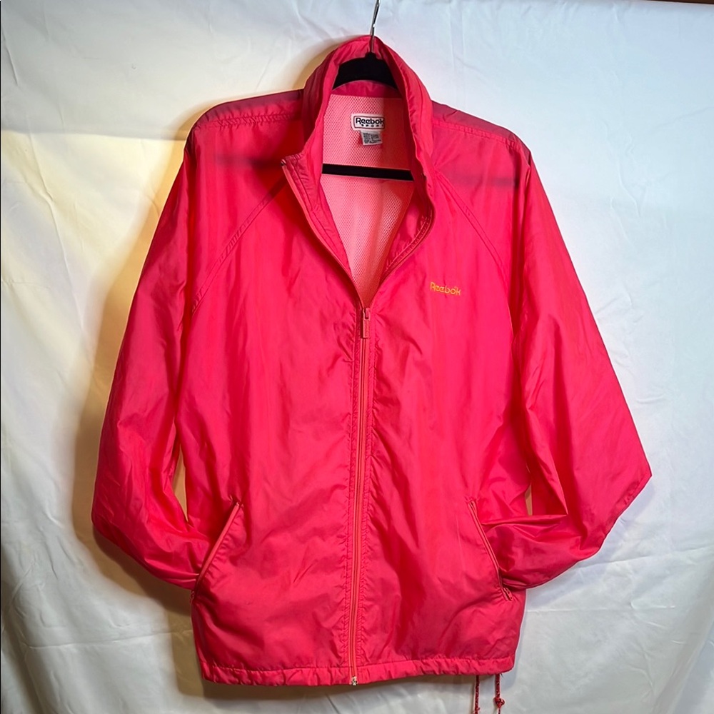 Reebok Pink Utility Jacket Water-Resistant Relaxed Fit